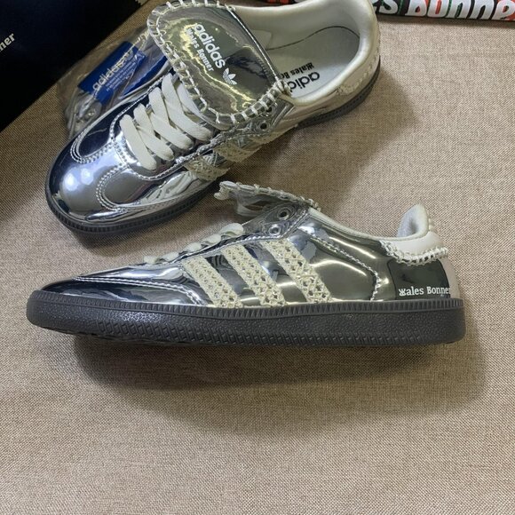 Adidas Samba x Wales Bonner Silver Metallic - Picture 2 of 8